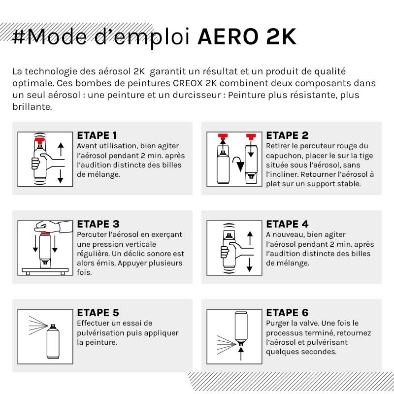 Guide utilisation aérosol 2K