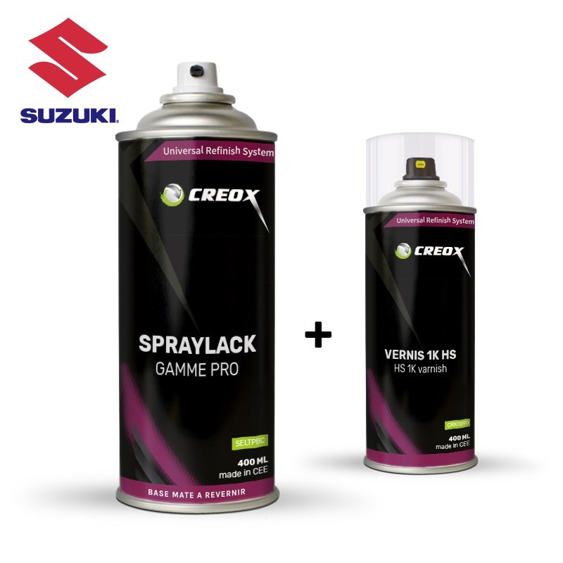 Kit bombe de peinture Suzuki et vernis