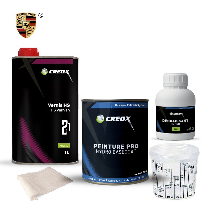 Kit peinture hydro Porsche et vernis